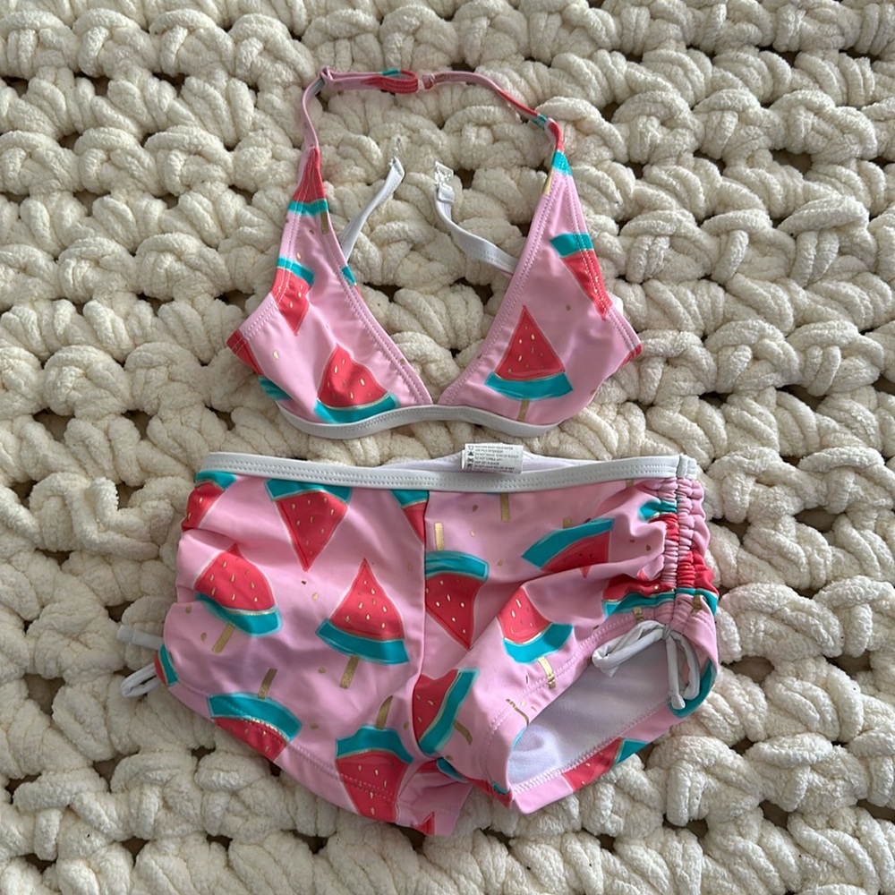 Adorable girls two-piece bikini